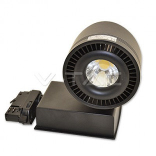 LED Trackleuchte - 45W, COB Chip, Körper schwarz, neutralweiß - 5000K - 1