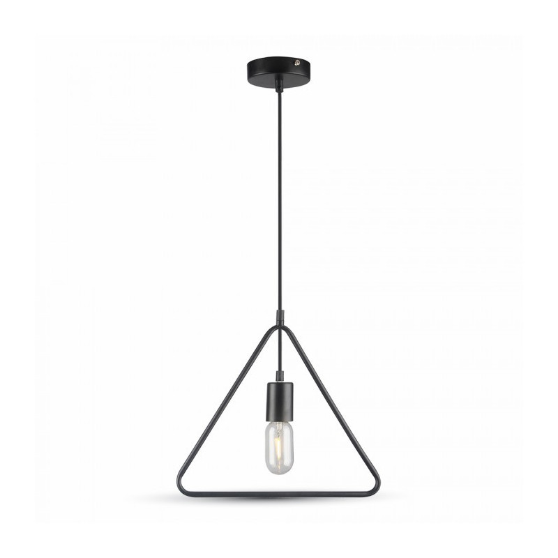 LED Transparent Glass + Wood Pendant Light With Canopy