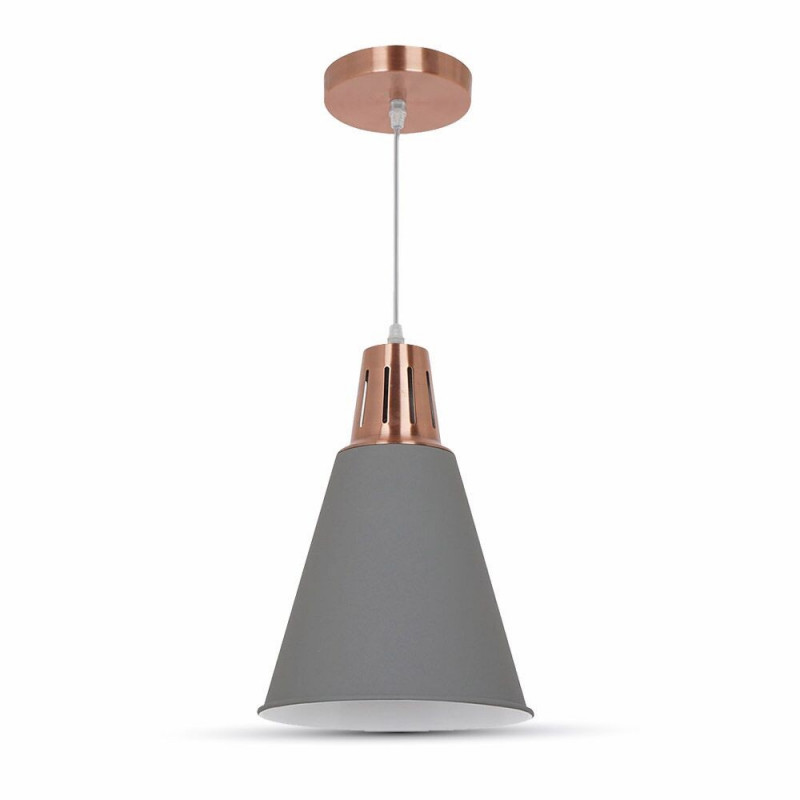 LED Modern pendant light , red cooper , sand grey, Ф200