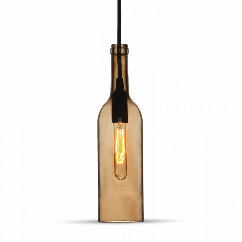 LED Modern pendant light , red cooper , sand grey, Ф200