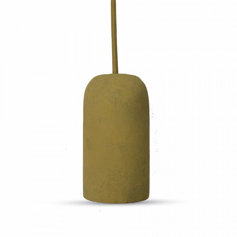 LED concrete pendant light, brown