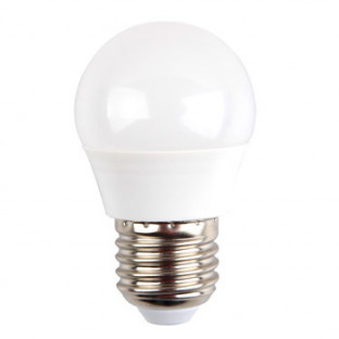 LED Крушка - E27, 5.5W, G45, Samsung чип, 5 години гаранция, Топло бяла светлина