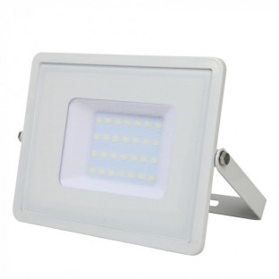LED Floodlight - 30W, SMD, Samsung chip, 5 years warranty, White body, Warm white light