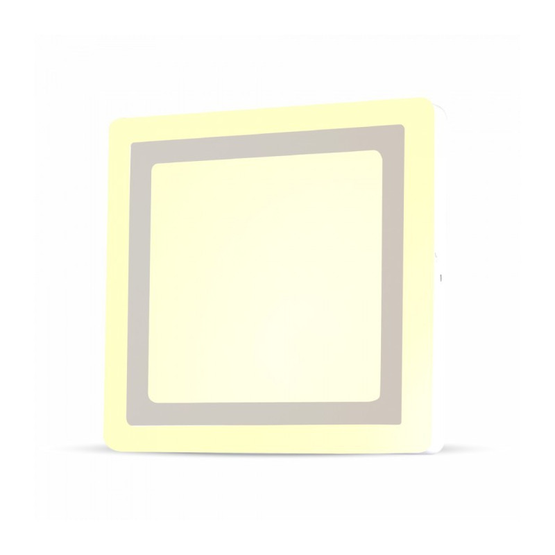 LED Surface Panel - 6W + 2W, Square, White light