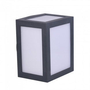 LED Wall Lamp - 12W, Grey body, IP65, White light