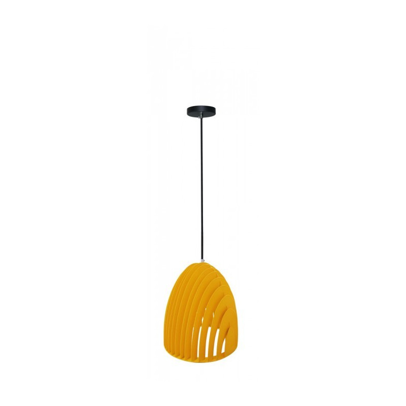 Pendant, Light Cone Prism, Yellow, E27