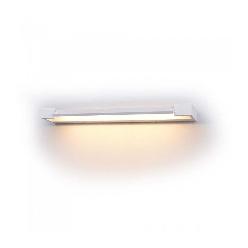 LED Wall Light - 18W, White body, Warm white light