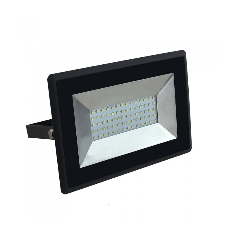 LED Floodlight  E-series - 50W, Black body, Warm white light