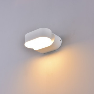 LED Wall light - 6W, White body, Rotatable, Warm white light