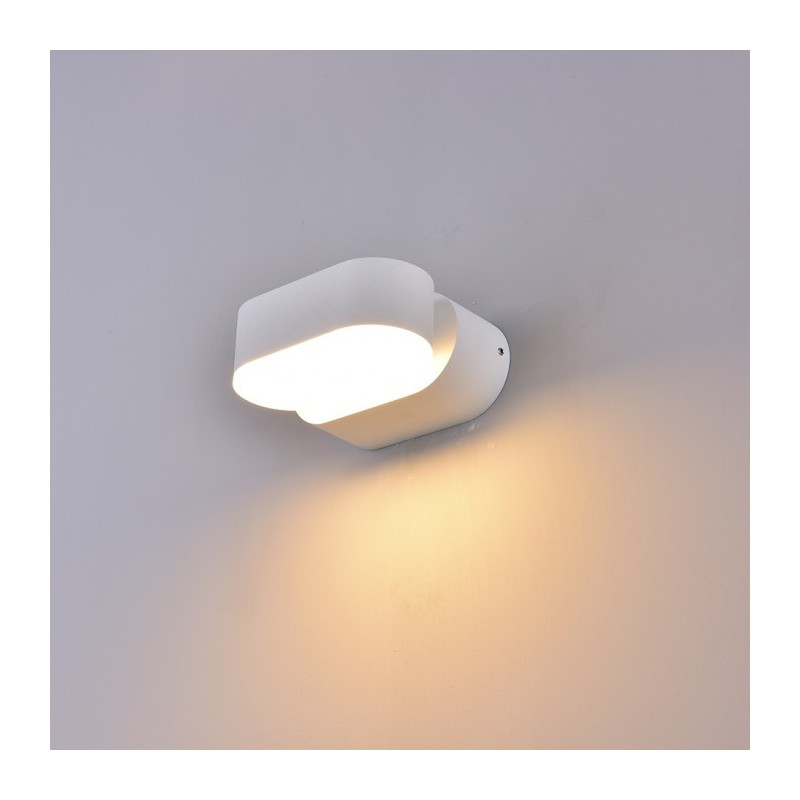 LED Wall light - 6W, White body, Rotatable, Day white light