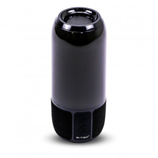 Bluetooth колонка с LED осветление - 2 x 3 W, USB + TF слот, черна
