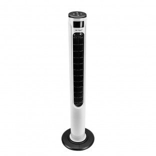 Tower fan with temperature display - 55W, remote control