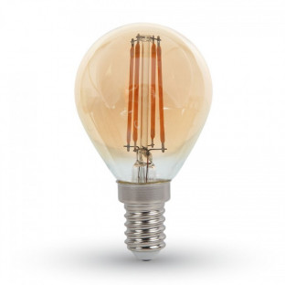 LED Glühlampe - E14, 4W, P45, Amber, warmweiß - 1