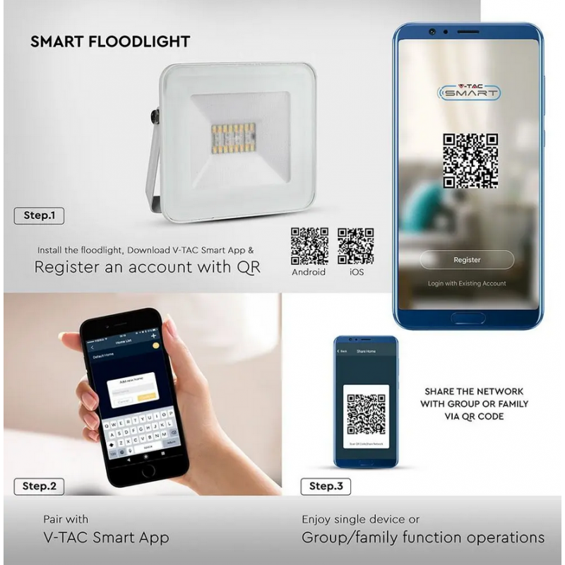 How To Use V-TAC's new SMART Downlight and App 