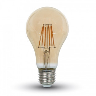 LED Glühlampe - E27, 8W, A67, Amber, warmweiß - 1